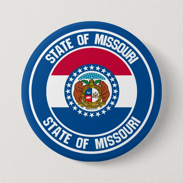 Missouri Round Emblem Button (Front)