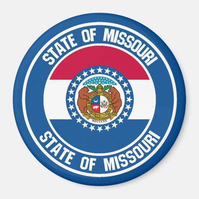 Missouri Round Emblem Magnet (Front)