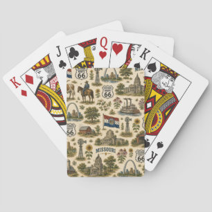 Missouri Route 66 Lucky Gateway Poker Cards
