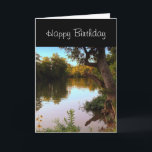 Missouri Shoal Creek at Dusk Birthday for Men Card<br><div class="desc">Here is the perfect birthday card for that special guy that loves nature or fishing. This  card was designed from a photograph I took of Shoal Creek at Wildcat Park in SW Joplin,  Missouri.  The card has an inside greeting,  you may change to your own text.</div>
