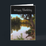 Missouri Shoal Creek at Dusk Birthday for Men Card<br><div class="desc">Here is the perfect birthday card for that special guy that loves nature or fishing. This  card was designed from a photograph I took of Shoal Creek at Wildcat Park in SW Joplin,  Missouri.  The card has an inside greeting,  you may change to your own text.</div>