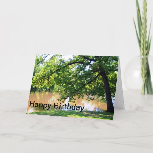 Missouri Shoal Creek Mens Summer Photo Birthday   Card