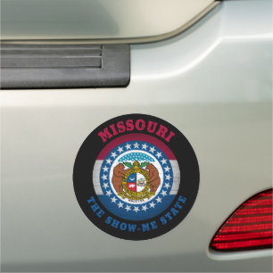 MISSOURI SHOW-ME STATE FLAG CAR MAGNET