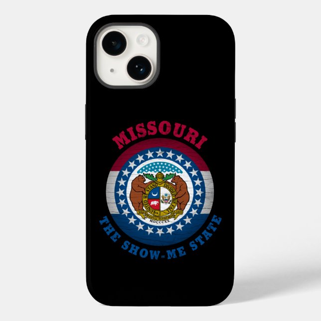 MISSOURI SHOW-ME STATE FLAG Case-Mate iPhone CASE (Back)