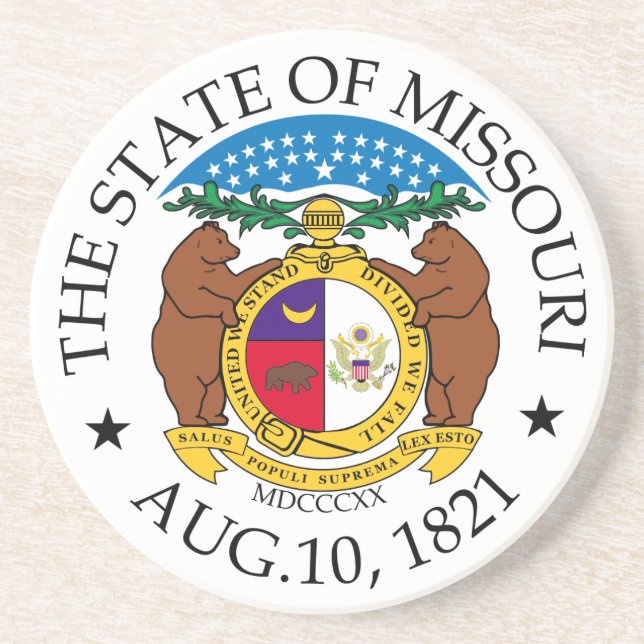 Missouri sign coaster (Front)