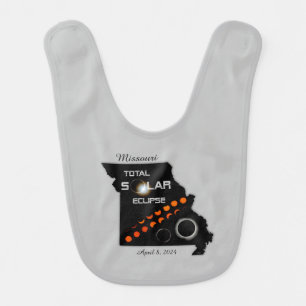 Missouri Solar Eclipse Baby Bib