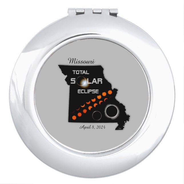 Missouri Solar Eclipse Compact Mirror (Front)