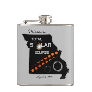 Missouri Solar Eclipse Flask