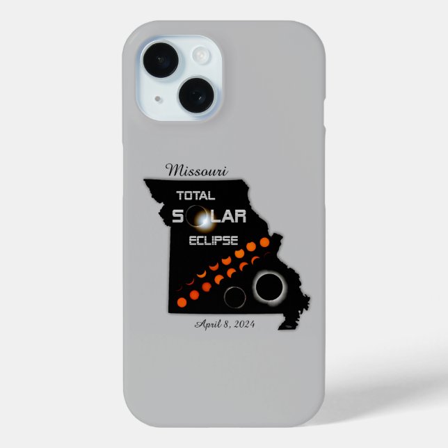 Missouri Solar Eclipse iPhone Case (Back)