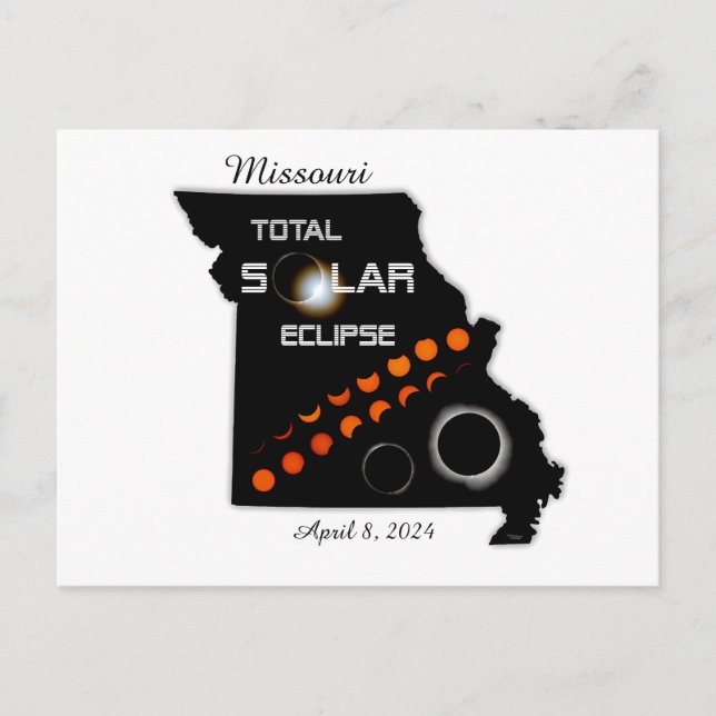 Missouri Solar Eclipse Postcard (Front)