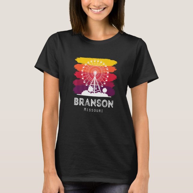 Missouri Souvenir Branson Travel Hike Camping Vaca T-Shirt (Front)