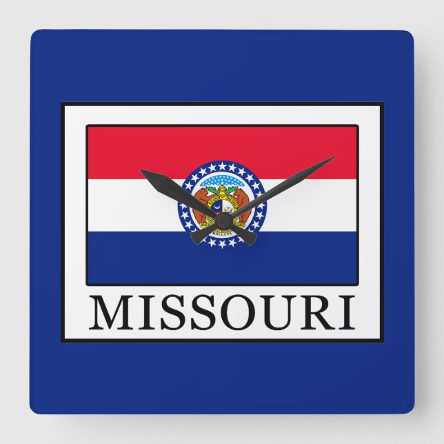 Missouri Square Wall Clock (Front)
