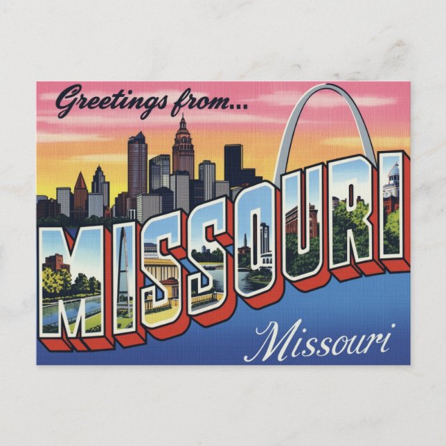 Missouri St. Louis Gateway Arch Postcard (Front)