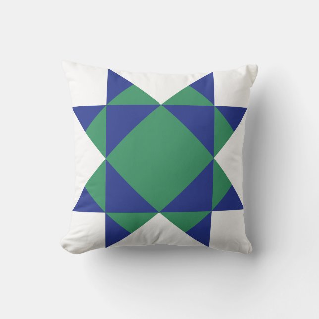 Missouri Star Throw Pillow | Barn Quilt (Front)