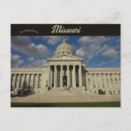 Missouri State Capitol Jefferson City Missouri Postcard
