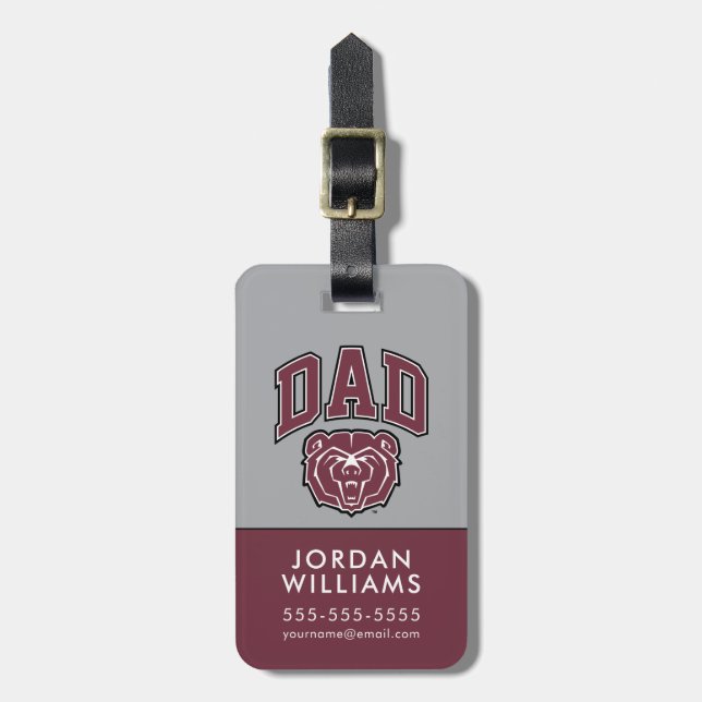 Missouri State Dad Luggage Tag (Front Vertical)