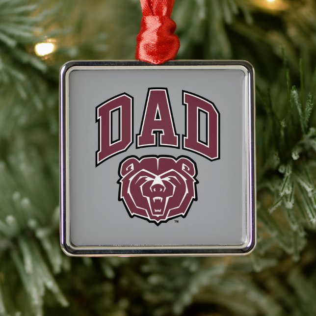 Missouri State Dad Metal Ornament (Tree)