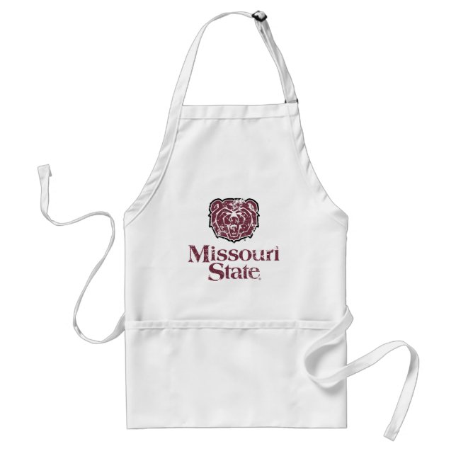 Missouri State Distressed Adult Apron (Front)