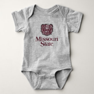 Missouri State Distressed Baby Bodysuit