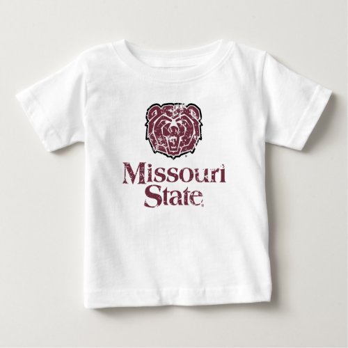 Missouri State Distressed Baby T_Shirt