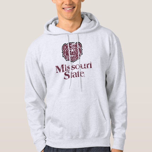 Missouri State Distressed Hoodie (Front)