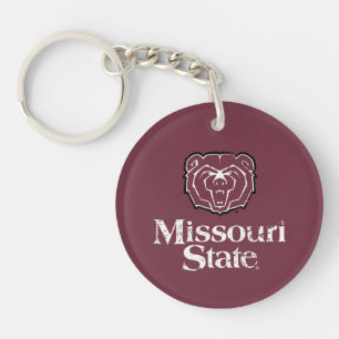 Missouri State Distressed Keychain