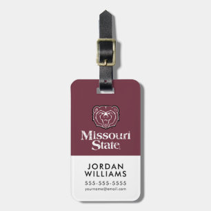 Missouri State Distressed Luggage Tag