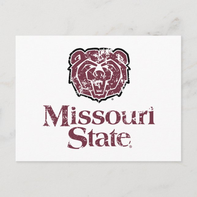 Missouri State Distressed Postcard (Front)