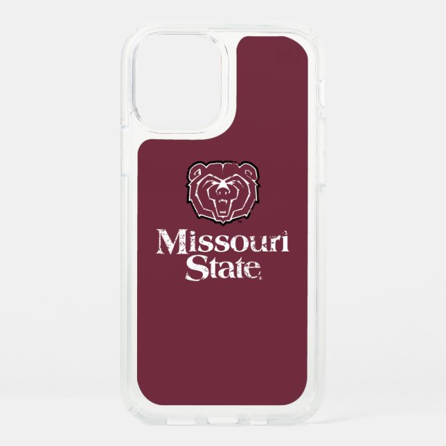 Missouri State Distressed Speck iPhone 12 Pro Case (Front)