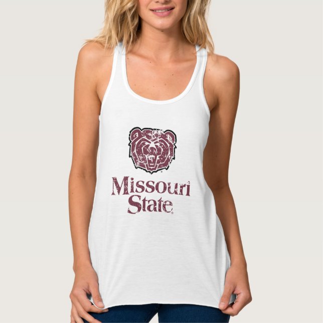 Missouri State Distressed Tank Top (Front)