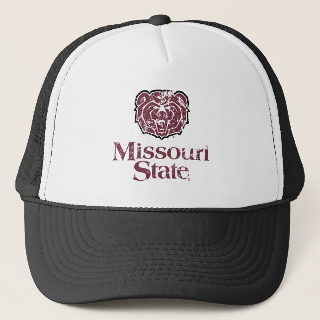 Missouri State Distressed Trucker Hat (Front)