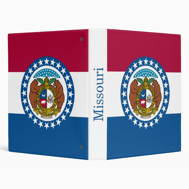 Missouri State Flag 3 Ring Binder (Background)