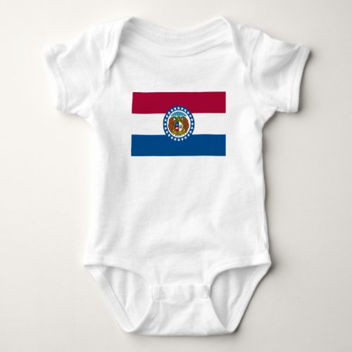 Missouri State Flag Baby Bodysuit