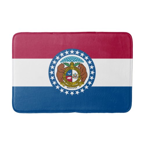 Missouri State Flag Bath Mat
