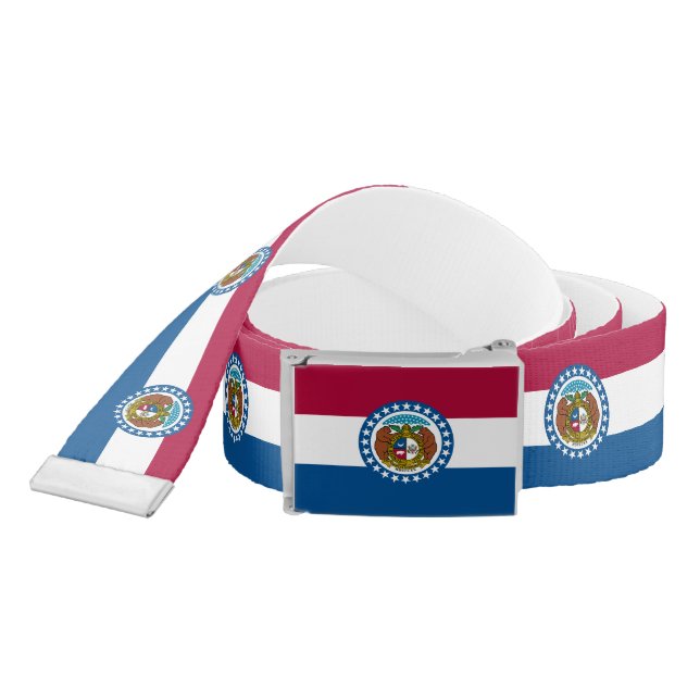 Missouri State Flag Belt (Snake)