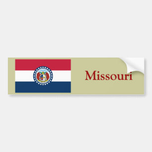 Missouri State Flag Bumper Sticker