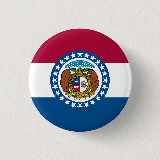 Missouri State Flag Button (Front)