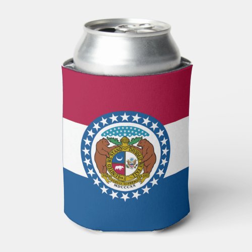 Missouri State Flag Can Cooler
