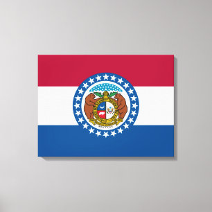Missouri State Flag Canvas Print