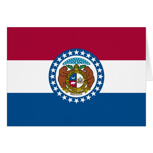 Missouri State Flag Cards (Front Horizontal)
