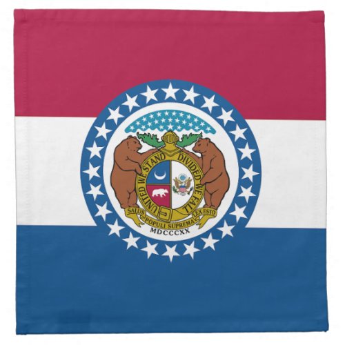 Missouri State Flag Cloth Napkin