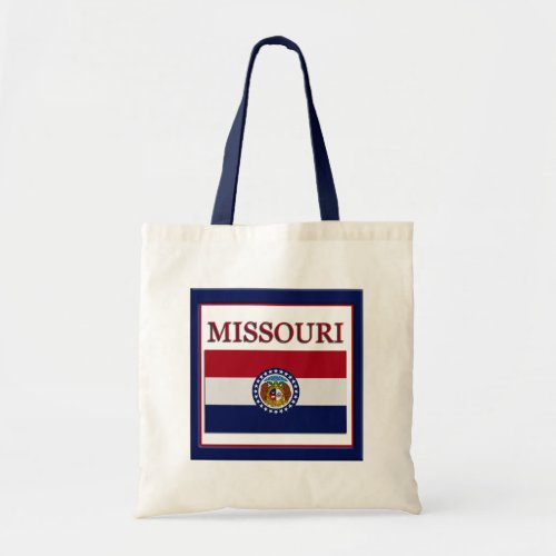 Missouri State Flag Design Budget Canvas Bag