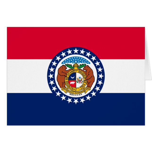 Missouri State Flag Design Cards (Front Horizontal)
