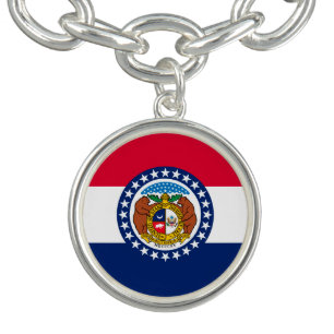 Missouri State Flag Design Decor Bracelet