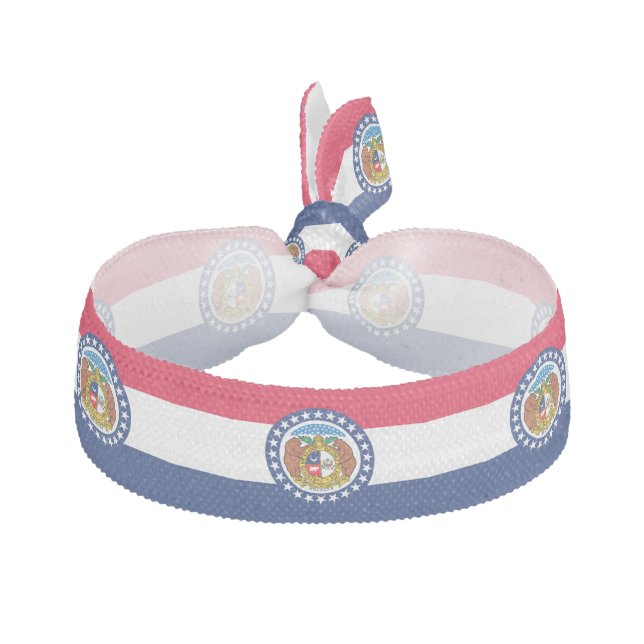 Missouri State Flag Design Decor Hair Tie (Front)