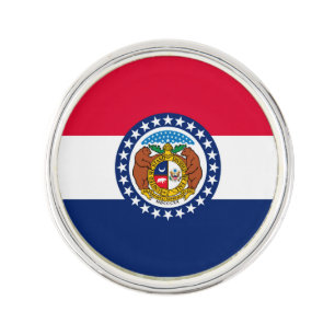 Missouri State Flag Design Decor Lapel Pin