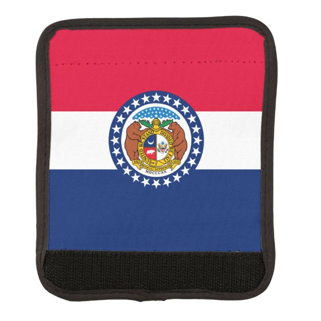 Missouri State Flag Design Decor Luggage Handle Wrap (Front)