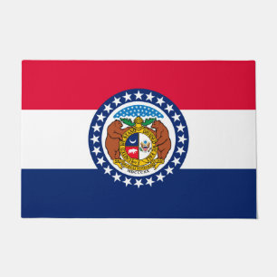 Missouri State Flag Design Doormat