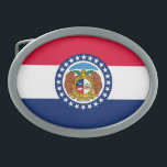 Missouri State Flag Design Oval Belt Buckle<br><div class="desc">Here's a Missouri State Flag Design presented on a variety of popular products. A great custom gift idea for all occasions and for anyone coming for a visit.</div>
