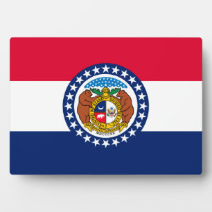 Missouri State Flag Design Plaque